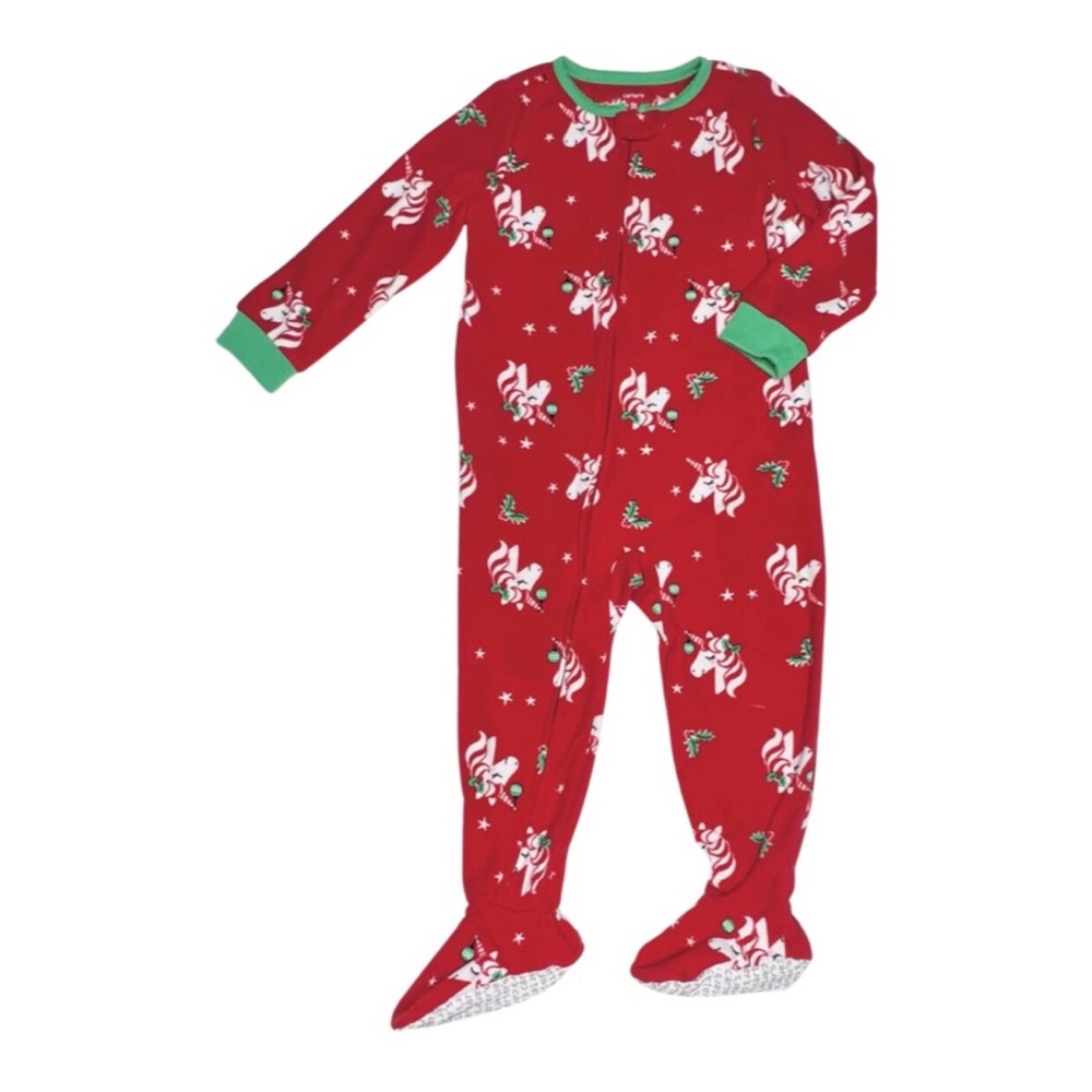 Carter’s Fleece Christmas Unicorn Footie Pajamas